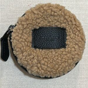 Coach Shearling Coin Purse